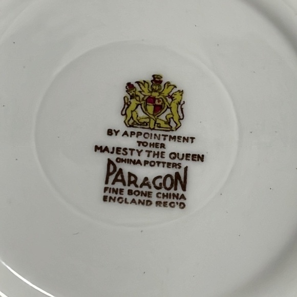 Paragon Happy Wedding Anniversary Saucer Bone‎ China England Commemorative Plate - Picture 5 of 5